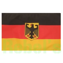 NÉMET Zászló , nagy méretű , címeres