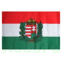 MAGYAR ZÁSZLÓ , közepes méretű , olajágas  címeres