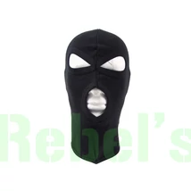  Álcasapka , vékony , fekete , 3 lyukú