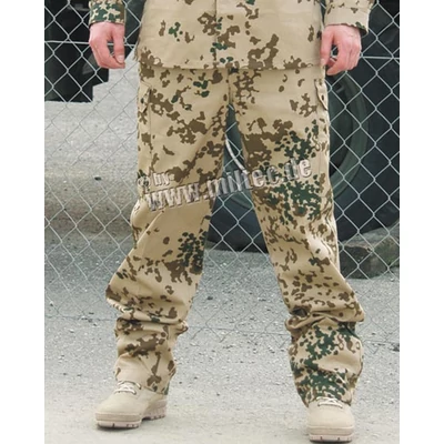 BUNDESWEHR sivatagi nadrág, használt , tisztított