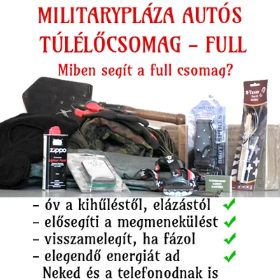 Militarypláza Autós Túlélőcsomag Full